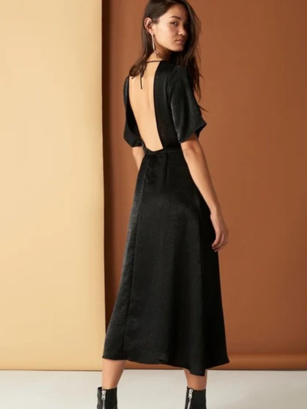 Whimsy + Row Lola Wrap Dress - Black - Small